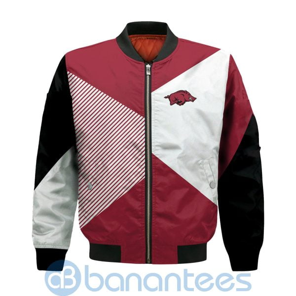 Arkansas Razorbacks Damn Right I Am A Razorbacks Fan Now And Forever Bomber Jacket Product Photo