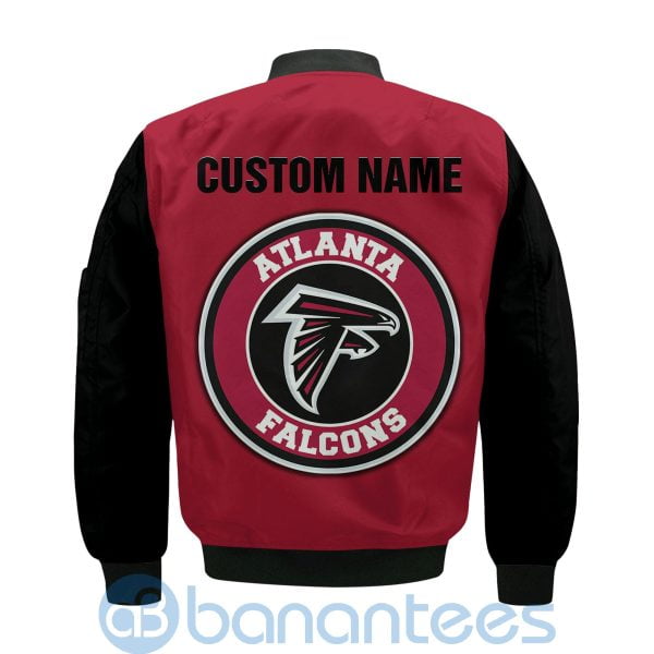 Atlanta Falcons American Football Team Logo Custom Name Back Bomber Jacket Product Photo