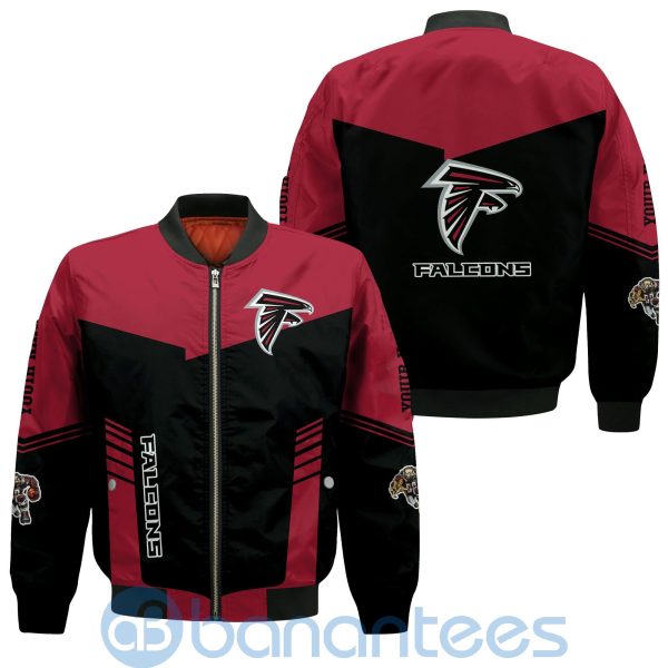 Atlanta Falcons American Football Team Logo Custom Name Bomber Jacket Product Photo