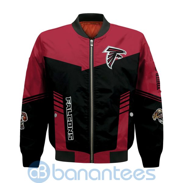 Atlanta Falcons American Football Team Logo Custom Name Bomber Jacket Product Photo