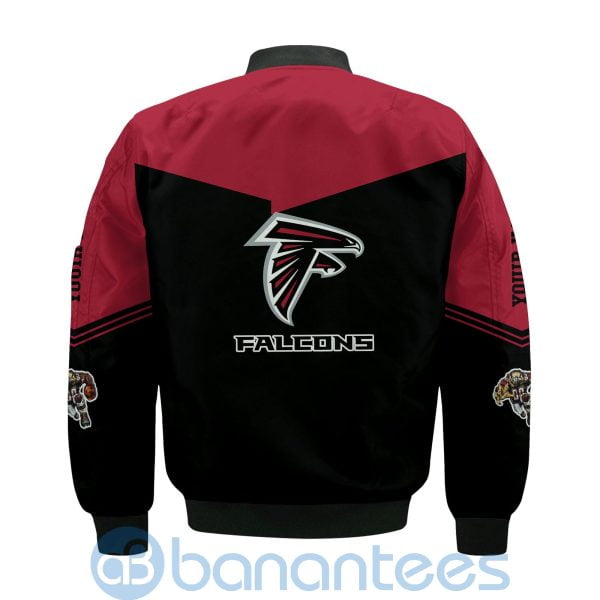 Atlanta Falcons American Football Team Logo Custom Name Bomber Jacket Product Photo