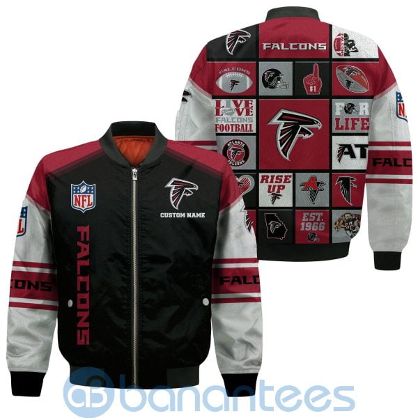 Atlanta Falcons Custom Name Bomber Jacket Product Photo