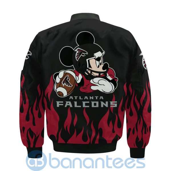 Atlanta Falcons Football Team Logo Disney Mickey Custom Name Bomber Jacket Product Photo