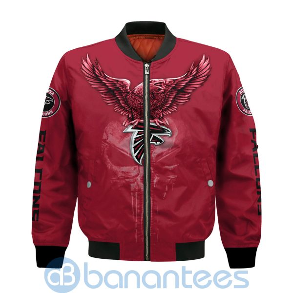 Atlanta Falcons Logo Eagle Skull Bomber Jacket Product Photo