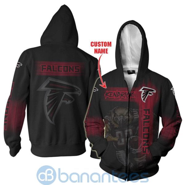 Atlanta Falcons Mascot Custom Name 3D All Over Printed Shirt Name 3D All Over Printed Shirt Product Photo