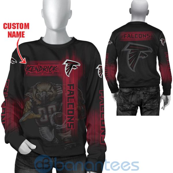 Atlanta Falcons Mascot Custom Name 3D All Over Printed Shirt Name 3D All Over Printed Shirt Product Photo