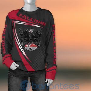 Atlanta Falcons NFL Skull American Football Sporty Design 3D All Over Printed Shirt Product Photo