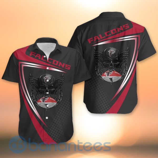 Atlanta Falcons NFL Skull American Football Sporty Design 3D All Over Printed Shirt Product Photo