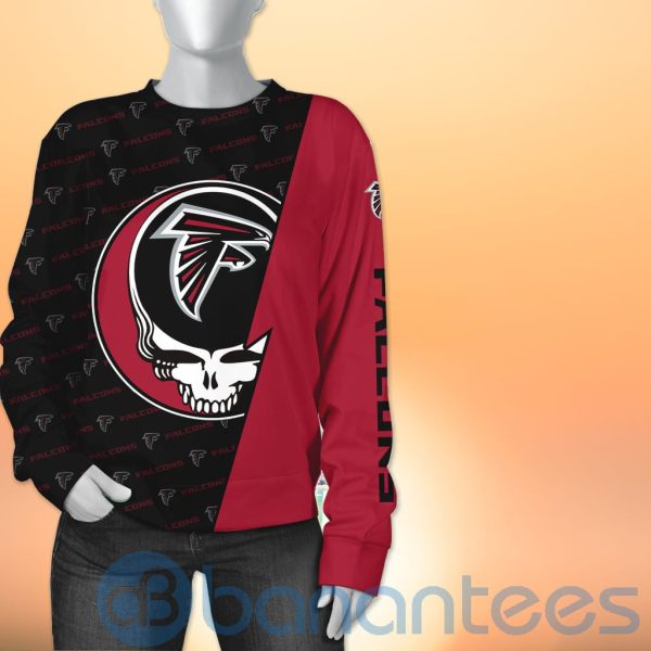 Atlanta Falcons NFL Team Logo Grateful Dead Design 3D All Over Printed Shirt Product Photo