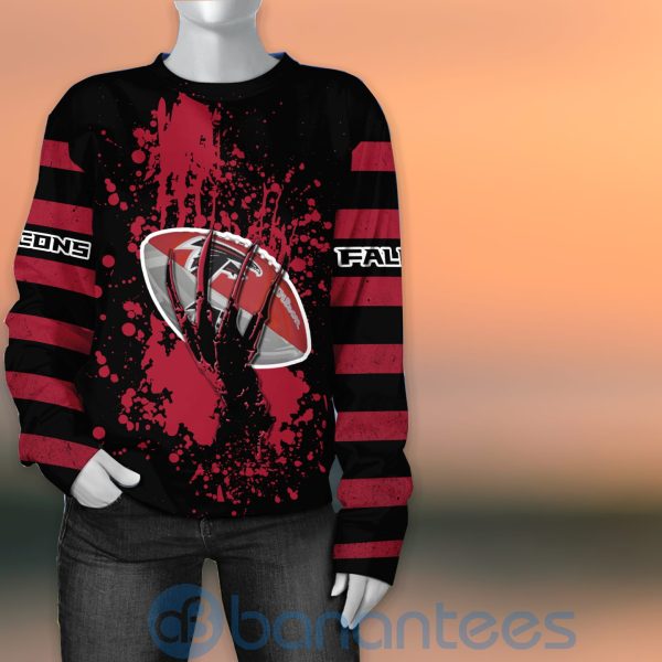Atlanta Falcons Skull Hand NFL Football Team Logo Ball 3D All Over Printed Shirt Product Photo