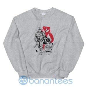 Baby Yoda And The Mandalorian Sweatshirt Product Photo