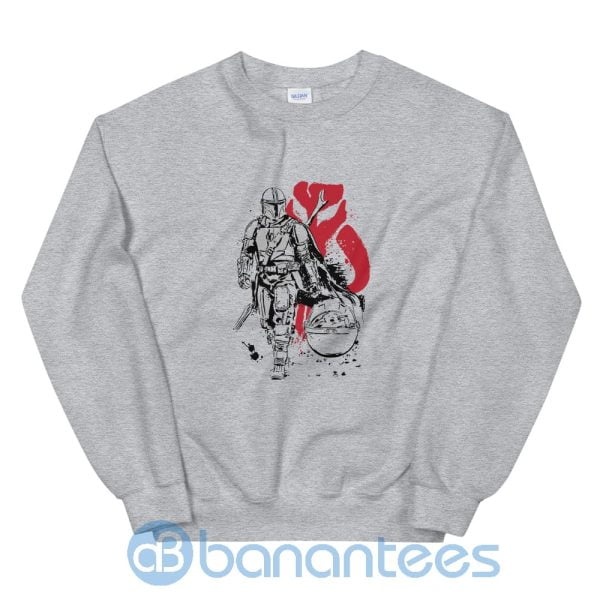 Baby Yoda And The Mandalorian Sweatshirt Product Photo