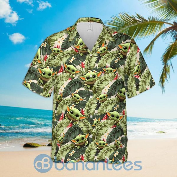 Baby Yoda Lover Tropical Happy Summer Hawaiian Shirt Product Photo