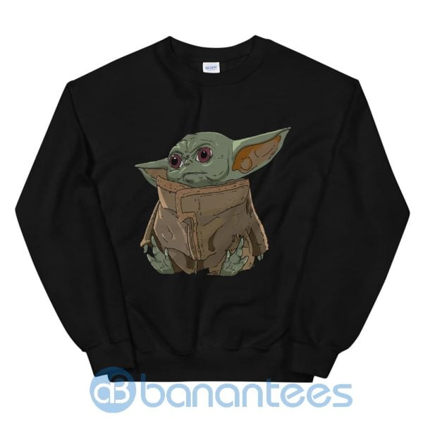 Baby Yoda Mandalorian The Child Portrait Sweatshirt Product Photo
