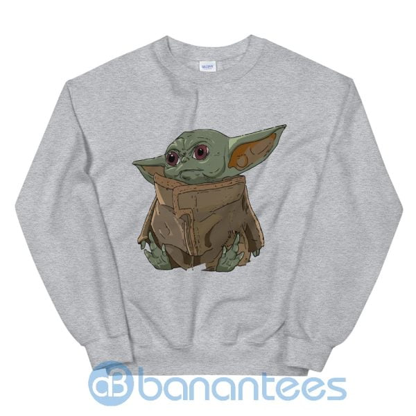 Baby Yoda Mandalorian The Child Portrait Sweatshirt Product Photo