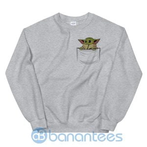 Baby Yoda Pocket Baby Yoda Lover Sweatshirt Product Photo