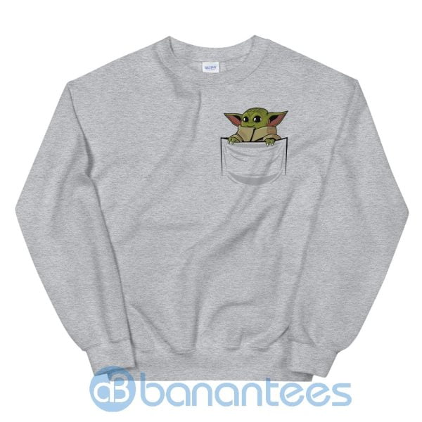 Baby Yoda Pocket Baby Yoda Lover Sweatshirt Product Photo