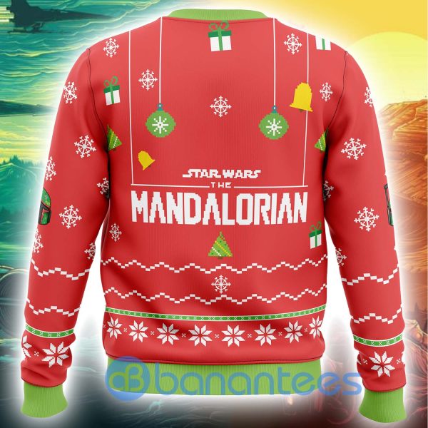 Baby Yoda Star Wars The Mandalorian Ugly Christmas All Over Printed Sweater Product Photo