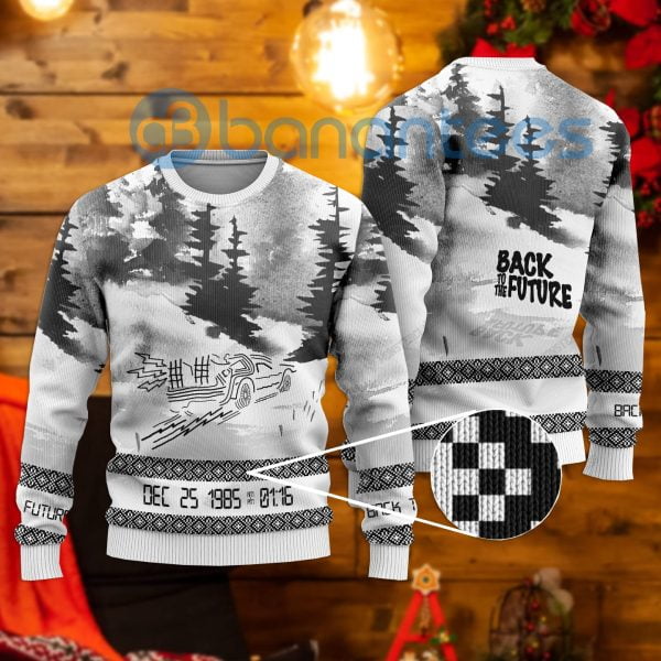 Back To The Future Best Christmas Gift All Over Printed Ugly Christmas Sweater Product Photo