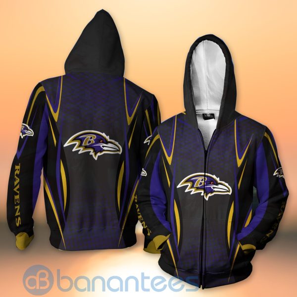 Baltimore Ravens NFL American Football Sporty Design 3D All Over Printed Shirt Product Photo