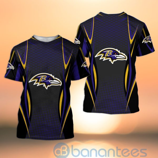 Baltimore Ravens NFL American Football Sporty Design 3D All Over Printed Shirt Product Photo