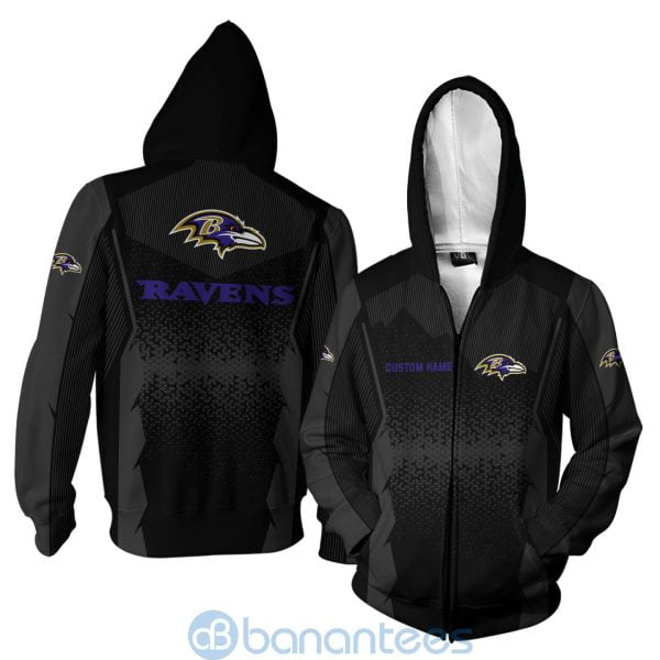 Baltimore Ravens NFL Football Team Custom Name 3D All Over Printed Shirt Product Photo