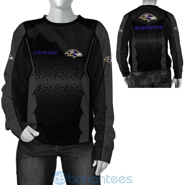 Baltimore Ravens NFL Football Team Custom Name 3D All Over Printed Shirt Product Photo