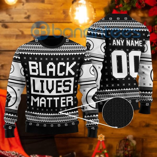Black Lies Matter All Over Printed Ugly Christmas Sweater Product Photo