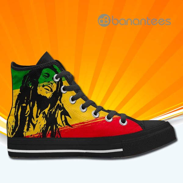 Bob Marley High Top Canvas Shoes Sneakers Custom Shoes Product Photo