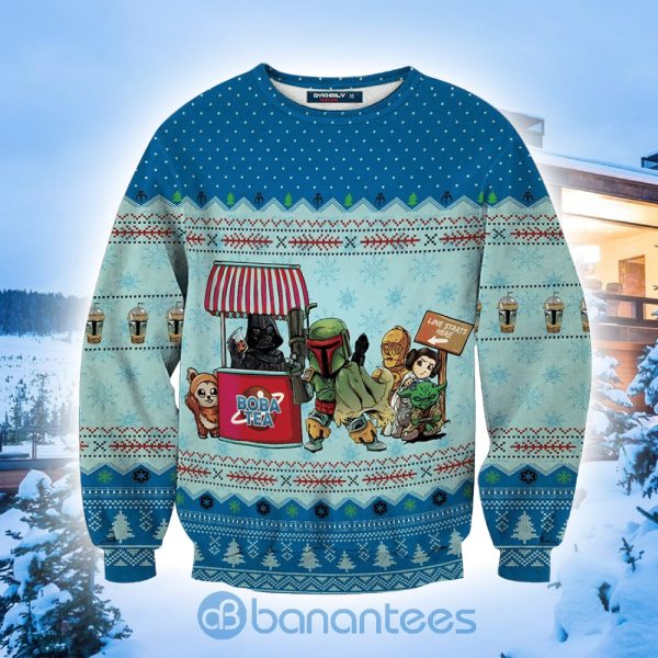 Boba Fett Star Wars Ugly Christmas All Over Printed 3D Sweater Product Photo