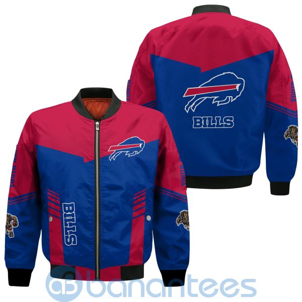 Buffalo Bills American Football Team Logo Custom Name Bomber Jacket Product Photo