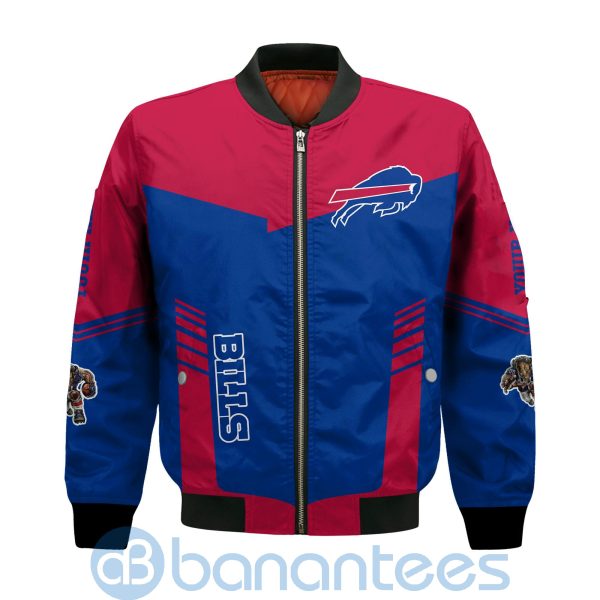 Buffalo Bills American Football Team Logo Custom Name Bomber Jacket Product Photo