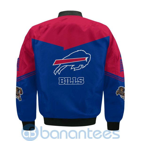 Buffalo Bills American Football Team Logo Custom Name Bomber Jacket Product Photo