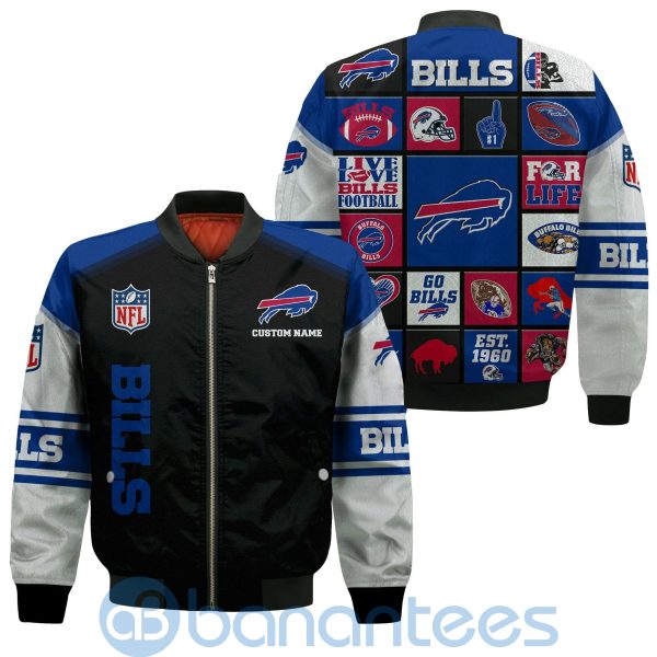 Buffalo Bills Custom Name Bomber Jacket Product Photo