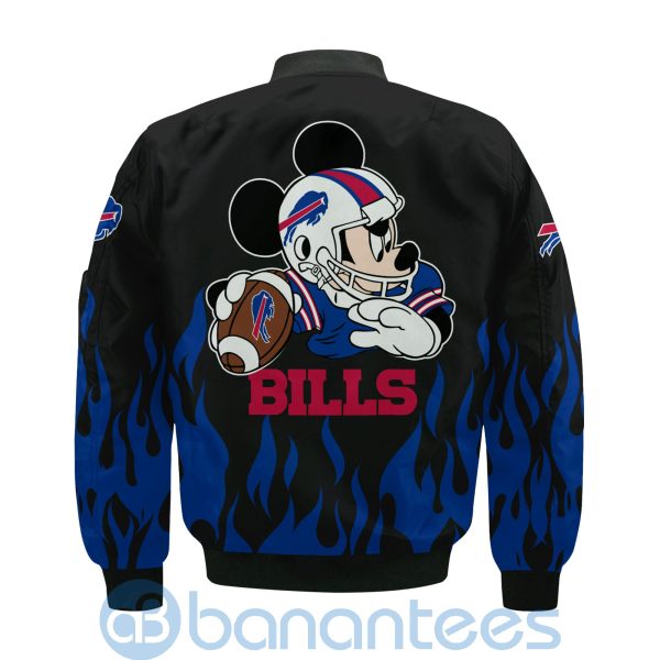 Buffalo Bills Football Team Logo Disney Mickey Custom Name Bomber Jacket Product Photo
