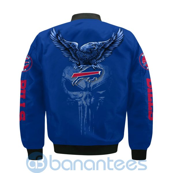 Buffalo Bills Logo Eagle Skull Bomber Jacket Product Photo