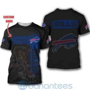 Buffalo Bills Mascot Custom Name 3D All Over Printed Shirt Product Photo