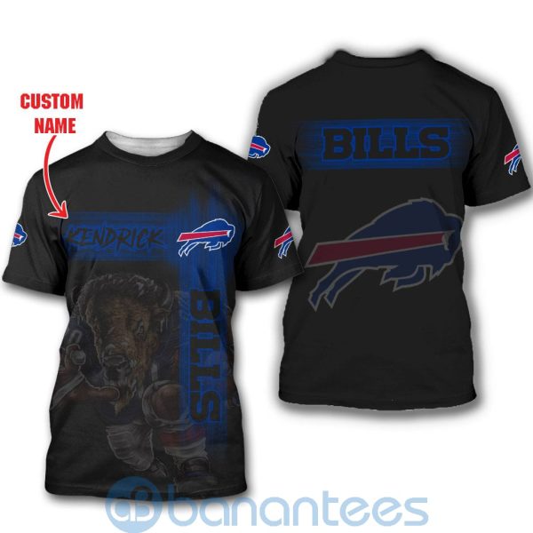 Buffalo Bills Mascot Custom Name 3D All Over Printed Shirt Product Photo