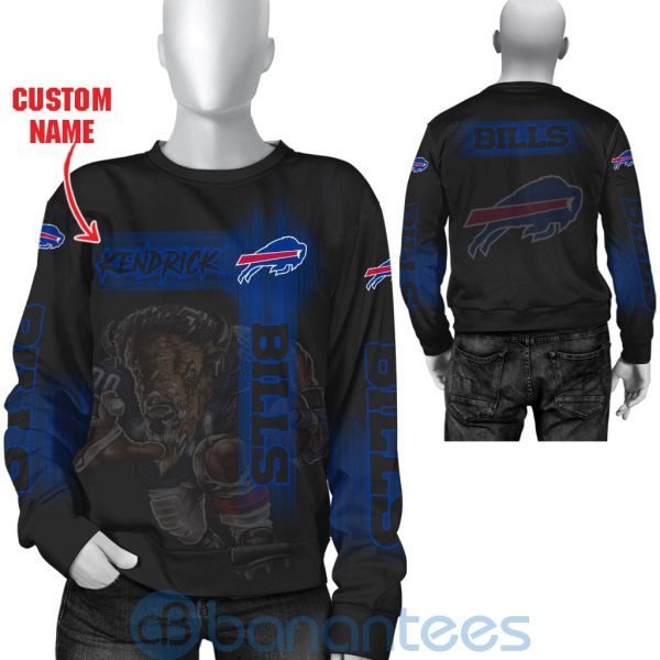 Buffalo Bills Mascot Custom Name 3D All Over Printed Shirt Product Photo