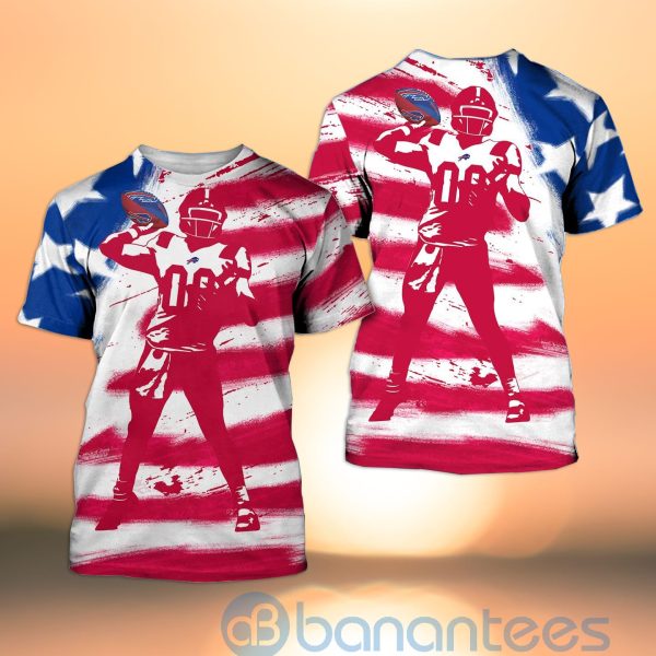 Buffalo Bills NFL Team Water Color 3D All Over Printed Shirt Product Photo
