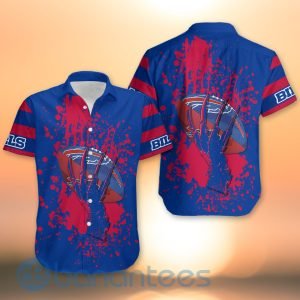Buffalo Bills Skull Hand NFL Football Team Logo Ball 3D All Over Printed Shirt Product Photo