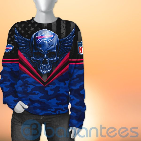 Buffalo Bills Skull Wings 3D All Over Printed Shirt Product Photo