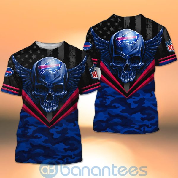 Buffalo Bills Skull Wings 3D All Over Printed Shirt Product Photo