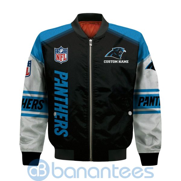 Carolina Panthers Custom Name Bomber Jacket Product Photo