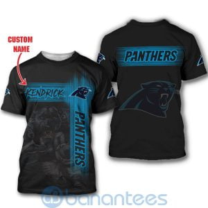 Carolina Panthers Mascot Custom Name 3D All Over Printed Shirt Product Photo
