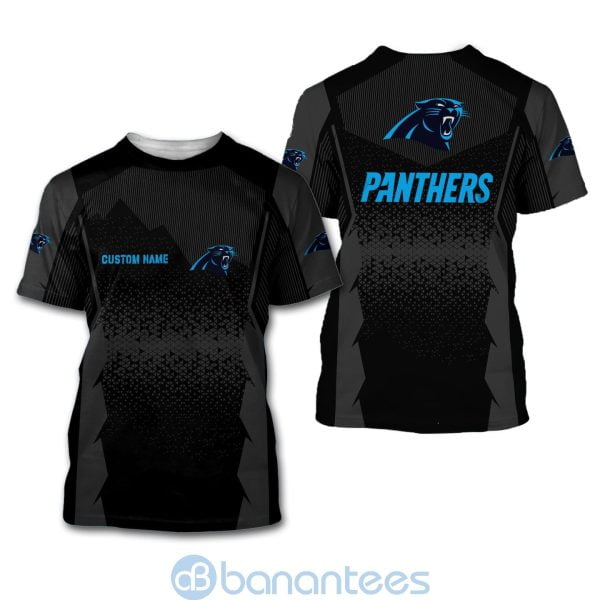 Carolina Panthers NFL Football Team Custom Name 3D All Over Printed Shirt Product Photo