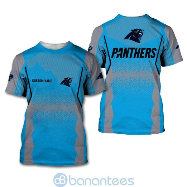 Carolina Panthers NFL Football Team Custom Name 3D All Over Printed Shirt For Fans Product Photo