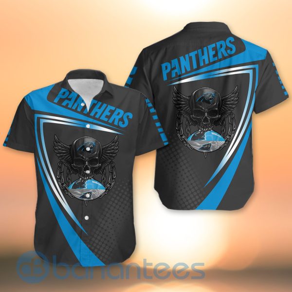 Carolina Panthers NFL Skull American Football Sporty Design 3D All Over Printed Shirt Product Photo