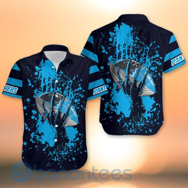 Carolina Panthers Skull Hand NFL Football Team Logo Ball 3D All Over Printed Shirt Product Photo