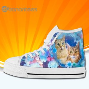 Cat Print High Top Canvas Shoes Sneakers Custom Shoes Product Photo